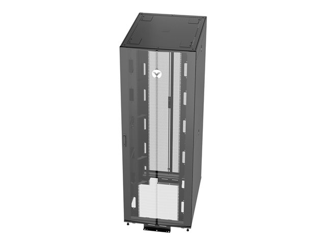 Rack 48U 2265mm (96.16)H x 800mm (31.50)W x 1115mm (43.89)D with Perf. Front Door Perf. Split Rear Doors Black gray shock packaging