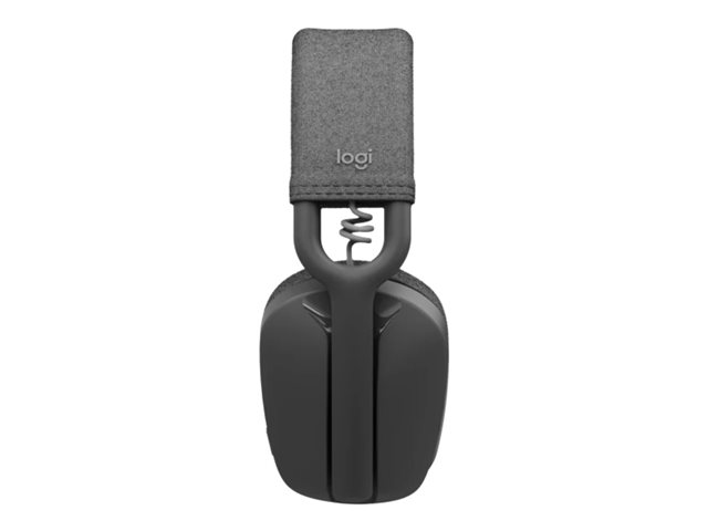 Logitech Zone Vibe 100 - Headset - full size - Bluetooth - wireless - graphite