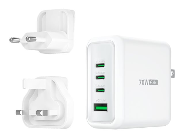 70W GAN USB-C 4-PORT CHARGER
