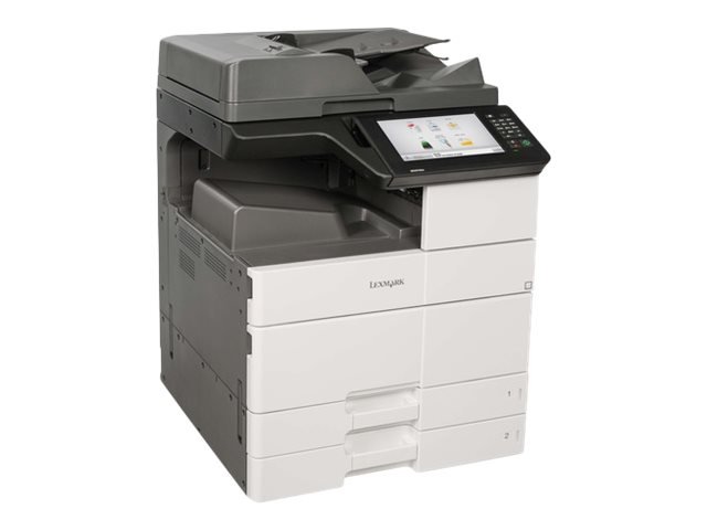 Lexmark MX910de - Multifunction printer - B/W - laser - 297 x 432 mm (original) - A3/Ledger (media) - up to 45 ppm (copying) - up to 45 ppm (printing) - 1150 sheets - 33.6 Kbps - USB 2.0, Gigabit LAN, USB host