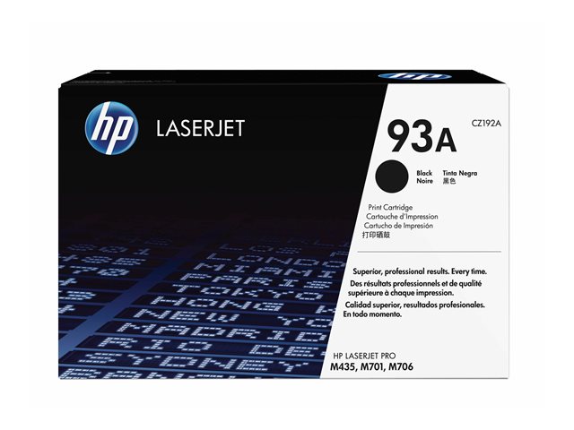 HP 93A - Black - original - LaserJet - toner cartridge (CZ192A) - for LaserJet Pro M706n, MFP M435nw