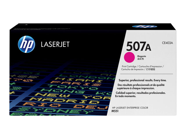 HP 507A - Magenta - original - LaserJet - toner cartridge (CE403A) - for Color LaserJet Enterprise MFP M575, LaserJet Pro MFP M570