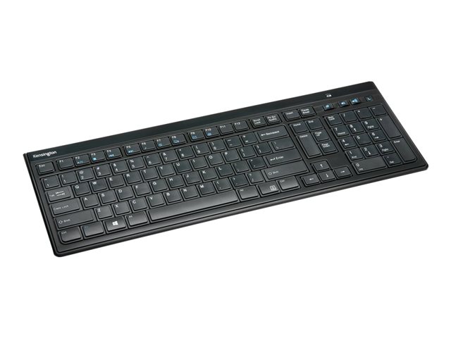 Kensington Advance Fit Slim - Keyboard - wireless - 2.4 GHz - Belgium - black - retail