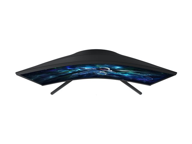 Samsung Odyssey G5 S27CG552EU - G55C Series - LED monitor - gaming - curved - 27\" - 2560 x 1440 QHD @ 165 Hz - VA - 300 cd/m² - 2500:1 - HDR10 - 1 ms - HDMI, DisplayPort - black