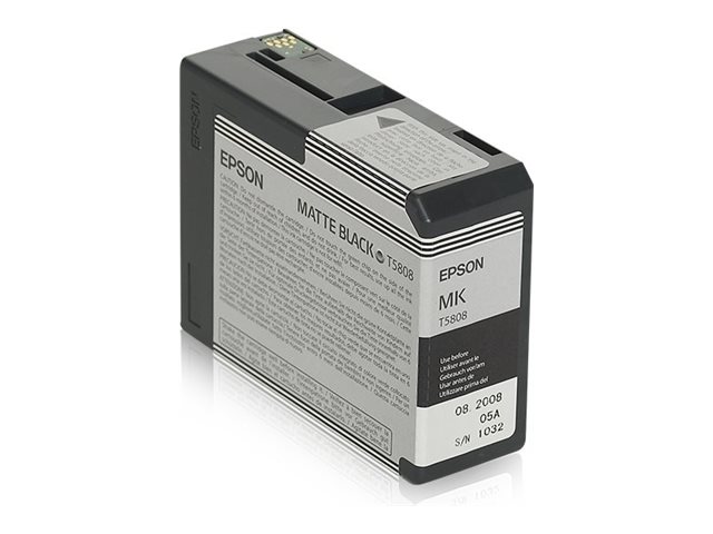 Epson T5808 - 80 ml - matte black - original - ink cartridge - for Stylus Pro 3800