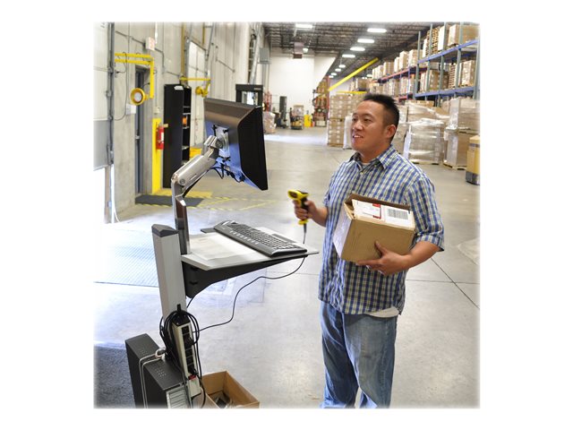 Ergotron Neo-Flex - Cart - Constant Force lift - for LCD display / PC equipment - aluminium, high-grade plastic, zinc-plated steel - two-tone grey - screen size: up to 27\"