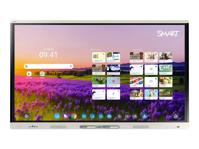 SMART Board MX286P-V5-5A - 86\" Diagonal Class MX (V5) Series with iQ LED-backlit LCD display - interactive - with built-in interactive whiteboard, PC and touchscreen and 4-microphone array - 4K UHD (2160p) 3840 x 2160 - white