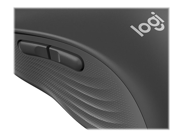 Logitech Signature M650 - Mouse - optical - 5 buttons - wireless - 2.4 GHz, Bluetooth - Logitech Logi Bolt USB receiver - graphite