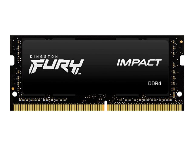 Kingston FURY Impact - DDR4 - kit - 64 GB: 2 x 32 GB - SO-DIMM 260-pin - 3200 MHz / PC4-25600 - CL20 - 1.2 V - unbuffered - non-ECC - black