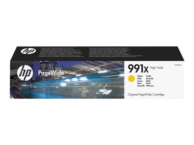 HP 991X - 182 ml - High Yield - yellow - original - PageWide - ink cartridge - for PageWide Color 755, MFP 77X, PageWide Managed P77740, P77750, PageWide Pro 750, 77X