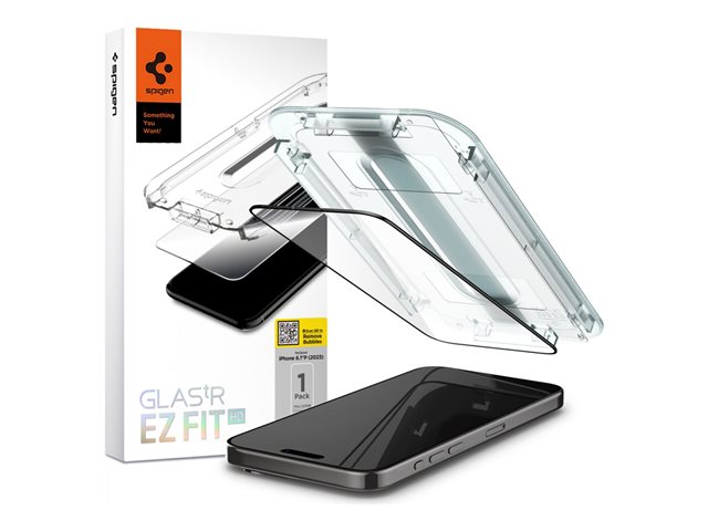 Spigen iPh 15 Pro GlastR EZ Fit HD FC Bl