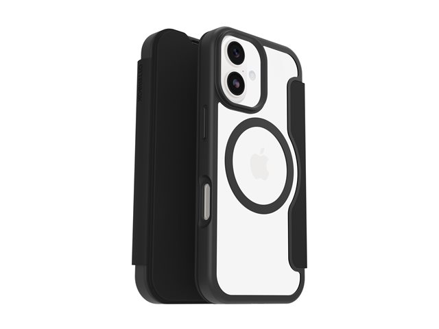 OtterBox React Folio MagSafe Apple iPhone 17 Black Crystal - clear/black