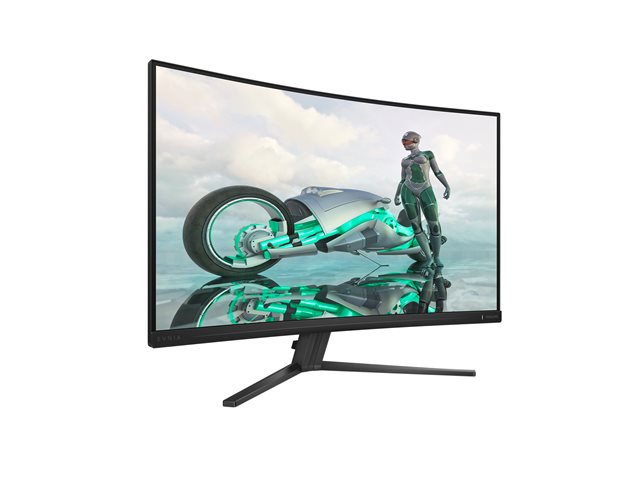 Philips Evnia 3000 32M2C3500L - LED monitor - gaming - curved - 32\" (31.5\" viewable) - 2560 x 1440 QHD @ 180 Hz - Fast VA - 300 cd/m² - 3500:1 - HDR10 - 0.5 ms - 2xHDMI, DisplayPort - charcoal