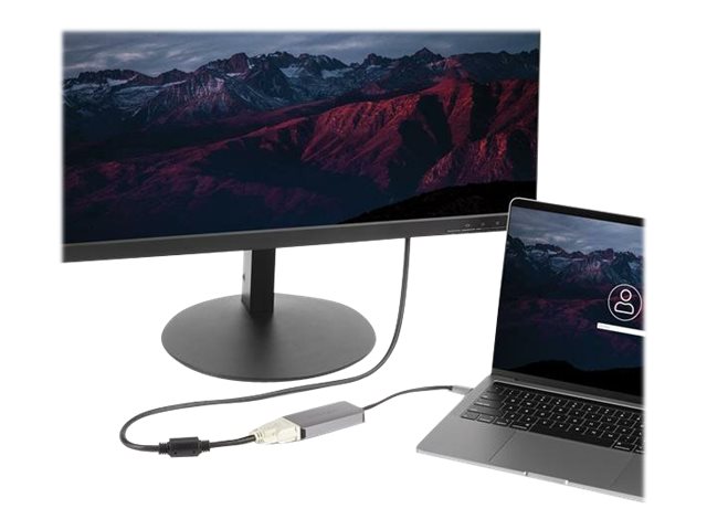 StarTech.com USB 3.1 Type-C to Dual Link DVI-I Adapter - Digital Only - 2560 x 1600 - Active USB-C to DVI Video Adapter Converter (CDP2DVIDP) - Adapter - dual link - 24 pin USB-C (M) to DVI-I (F) - USB 3.1 - 15.2 cm - active - space grey - for P/N: TB4CDOCK