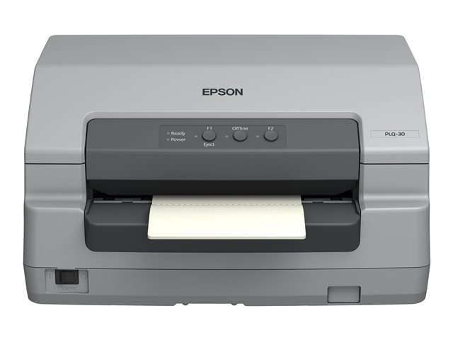 Epson PLQ 30M - Passbook printer - B/W - dot-matrix - 245 x 297 mm - 12 cpi - 24 pin - up to 624 char/sec - parallel, USB 2.0, serial