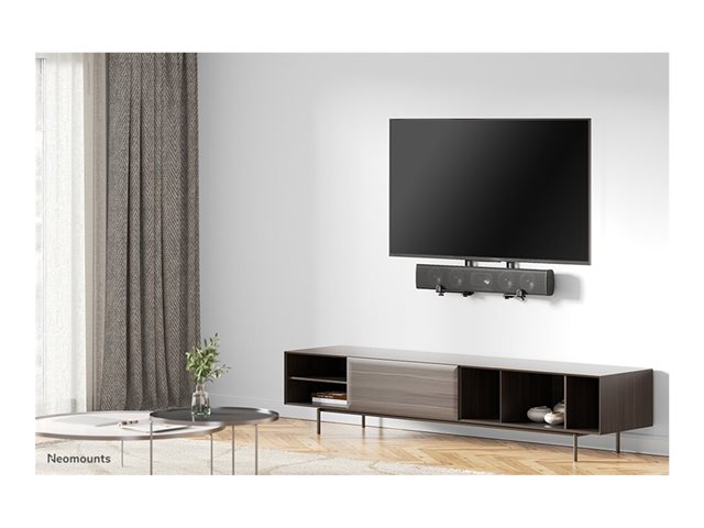Neomounts AWL29-650BL1 - Mounting kit (universal mount) - for sound bar - black - above the screen, below the screen