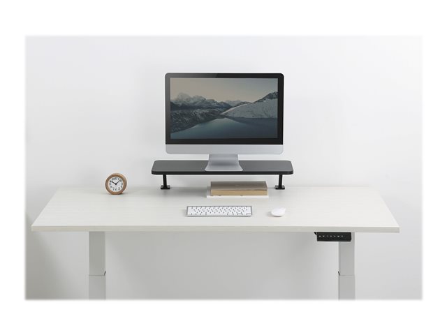 StarTech.com Monitor Riser Stand - Clamp-on Monitor Shelf for Desk - Extra Wide 25.6\" (65 cm) For up to 34\" Monitors - Black (MNRISERCLMP) - Mounting kit - for Monitor - black - screen size: up to 32\" - desk-mountable
