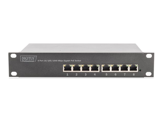 10 inch 8-Port Gigabit Unmanaged PoE+