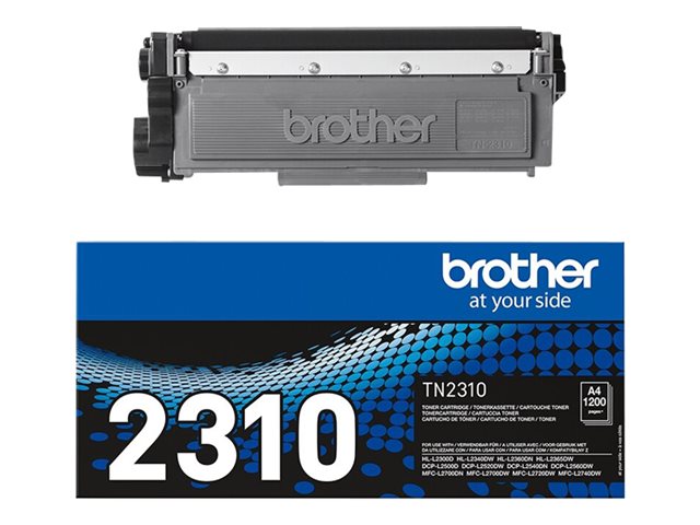 Brother TN2310 - Black - original - toner cartridge - for Brother DCP-L2500, L2520, L2560, HL-L2300, L2340, L2360, L2365, MFC-L2700, L2720, L2740