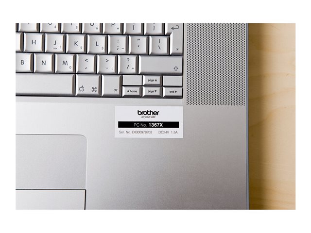 Brother HGE-251V5 - Black on white - Roll (2.4 cm x 8 m) 5 cassette(s) laminated tape - for P-Touch PT-9500pc, PT-9700PC, PT-9800PCN, P-Touch R RL-700S