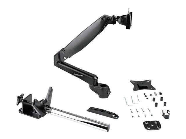 StarTech.com Desk Mount Monitor Arm for Single VESA Display up to 32\" or 49\" Ultrawide 8kg/17.6lb, Full Motion Articulating & Height Adjustable w/ Cable Management, C-Clamp, Grommet Mount - Single Monitor Arm - Mounting kit (arm assembly, VESA mount)