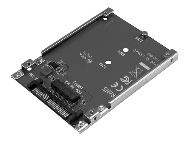 StarTech.com M.2. PCI-e NVMe to U.2 (SFF-8639) Adapter - Not Compatible with SATA Drives or SAS Controllers - For M.2 PCIe NVMe SSDs - PCIe M.2 Drive to U.2 Host Adapter - M2 SSD Converter (U2M2E125) - Interface adapter - M.2 - M.2 Card - U.2 - red