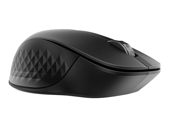 HP 435 - Mouse - ergonomic - 5 buttons - wireless - 2.4 GHz, Bluetooth - Bluetooth USB adapter - jack black - for Elite Mobile Thin Client mt645 G7, Fortis 11 G9, Pro Mobile Thin Client mt440 G3