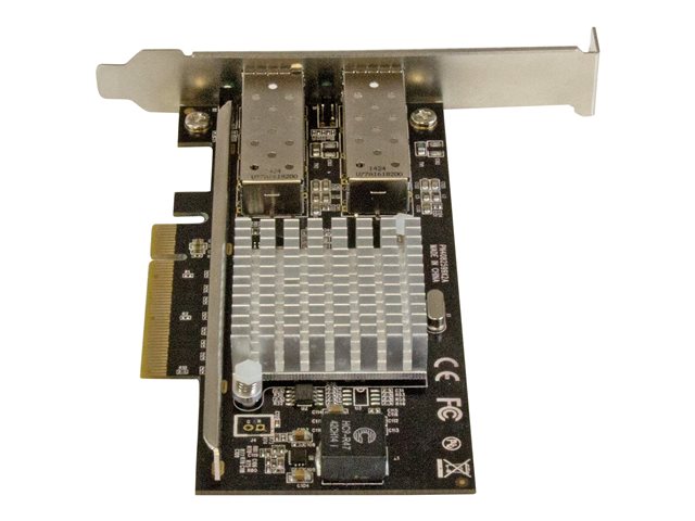 StarTech.com 10G Network Card - 2x 10G Open SFP+ Multimode LC Fiber Connector - Intel 82599 Chip - Gigabit Ethernet Card (PEX20000SFPI) - Network adapter - PCIe 2.0 x8 low profile - 10GbE - 10GBase-LR, 10GBase-SR, 10GBase-LRM - black - for P/N: BNDTB10GI, BNDTB210GSFP, BNDTB310GNDP, BNDTB410GSFP, BNDTB4M2E1, BNDTBUSB3142