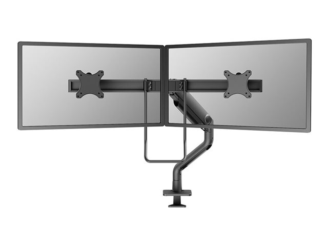 Neomounts DS75S-950BL2 NEXT One - Mounting kit (monitor arm, clamp mounting base, grommet mount) - full-motion - for 2 LCD displays - aluminium - black - screen size: 17\"-32\" - desk-mountable