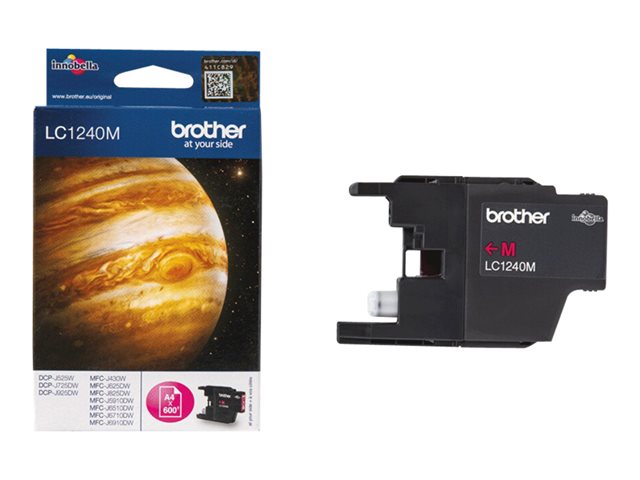 Brother LC1240M - Magenta - original - ink cartridge - for Brother DCP-J525, J725, J925, MFC-J430, J5910, J625, J6510, J6710, J6910, J825