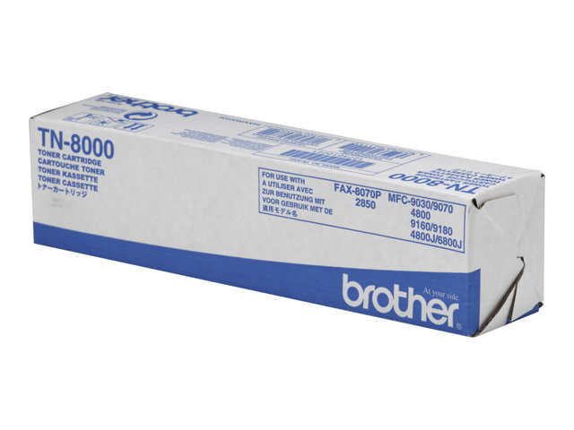 Brother TN8000 - Black - original - toner cartridge - for Brother MFC-4800, MFC-9030, MFC-9070, MFC-9160, MFC-9180, FAX-2850, 8070P