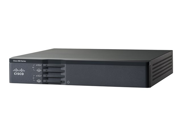 Cisco 867VAE - Router - DSL modem 4-port switch - 1GbE - WAN ports: 2 - rack-mountable - refurbished