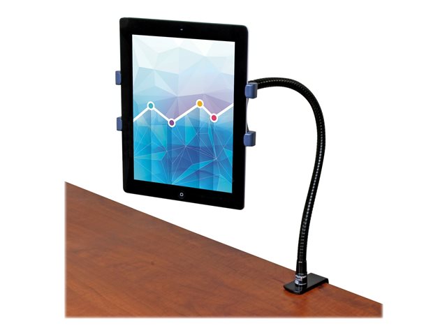 StarTech.com Gooseneck Tablet Holder - Bendable Tablet Arm - Desk Mount Tablet Stand - For Most 7\" to 11\" Tablets - Detachable Holder - Mounting kit (clamp, adjustable holder, adjustable mounting arm) - for tablet - plastic, steel - black - screen size: 7\"-11\" - desktop - for P/N: DK30CHPH, STSCART