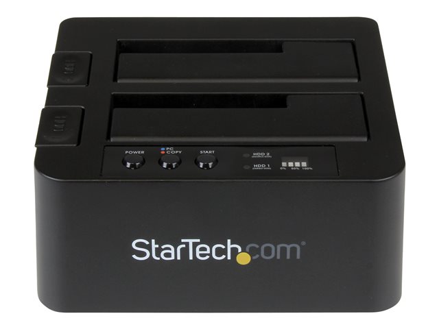 StarTech.com Standalone Hard Drive Duplicator, Dual Bay HDDSSD ClonerCopier, USB 3.1 (10 Gbps) to SATA III (6Gbps) HDDSSD Docking Station, Hard Disk Duplicator Dock - Hard Drive Cloner - Hard drive duplicator - 2 bays (SATA-300) - for P/N: TBLT3MM1MA, TBLT3MM2M, TBLT3MM2MA
