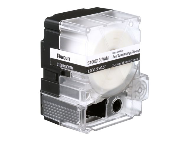 Panduit - Vinyl - adhesive - clear/white - 25.4 x 38.1 mm 175 roll(s) (1 roll(s) x 175) labels - for Panduit MP300