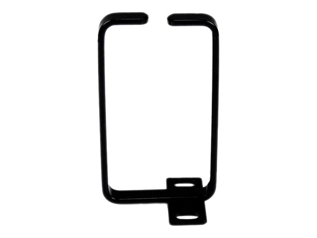 StarTech.com 1U Vertical 2.2 x 3.9in Server Rack Cable Management D-Ring Hook w/ Flexible Opening - Network Rack-Mount Cord Organizer Ring (CMHOOK1U) - Cable management ring - black - 1U - for P/N: RACK-18U-20-WALL-OA, RACK-21U-20-WALL-OA, RACK-24U-20-WALL-OA, RK3236BKF, RKQMCAB12V2