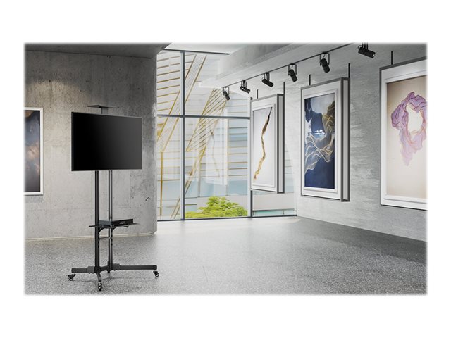 Neomounts PLASMA-M1700E - Cart - for flat panel / AV equipment - black - screen size: 32\"-70\"