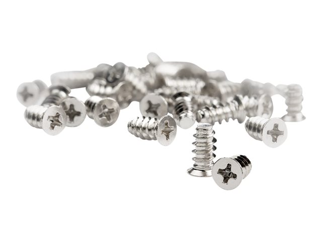 StarTech.com 50-Pack M5 Screws, 10mm Long Computer/PC Case Fan Screws, Self-Tapping Computer Case Fan Mounting Screws, Phillips/Flat Head, Fits M5 Fan Holes, Steel Zinc Plated - Computer Case Fan Screws (M5FANSCREW10) - Screw kit - silver