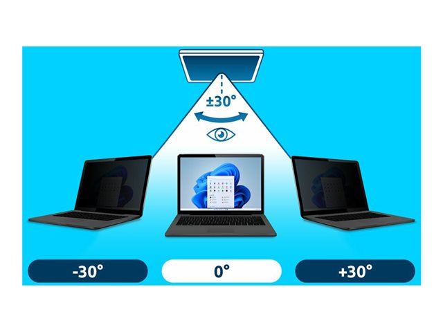Kensington - Notebook privacy filter - 2-way - removable - 15.6\" wide - black