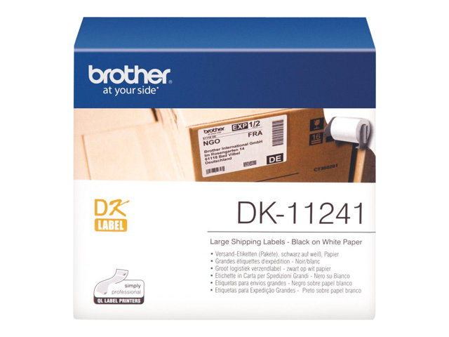 Brother DK-11240 - Black on white - 51 x 102 mm 600 label(s) shipping labels - for Brother QL-1050, QL-1050N, QL-1110NWBc, QL-550