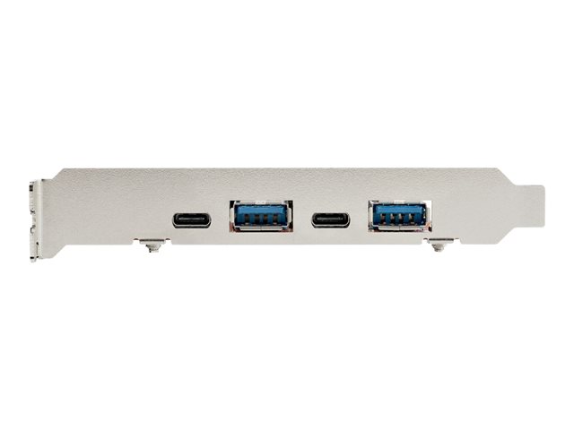 4-Port USB PCIe Card - 10Gbps 2x USB-C 2
