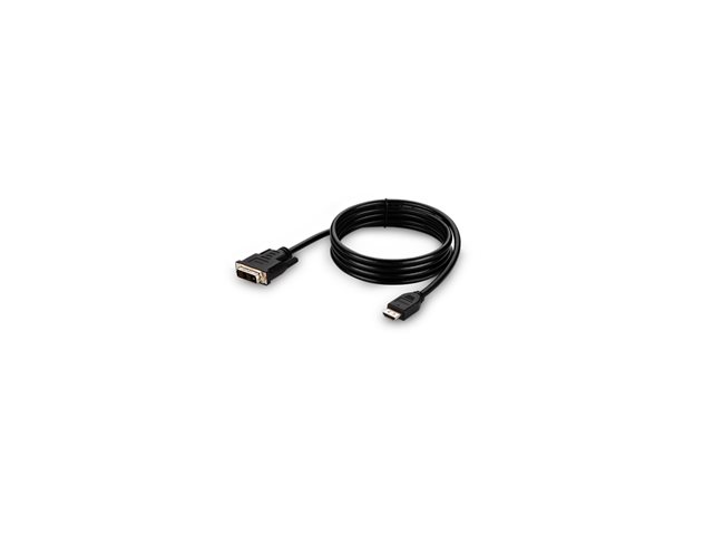 Belkin Secure KVM Combo Cable - Video / USB / audio cable - TAA Compliant - USB, mini jack, DVI-D (M) to USB Type B, mini jack, HDMI (M) - 1.83 m - passive, 4K support - black