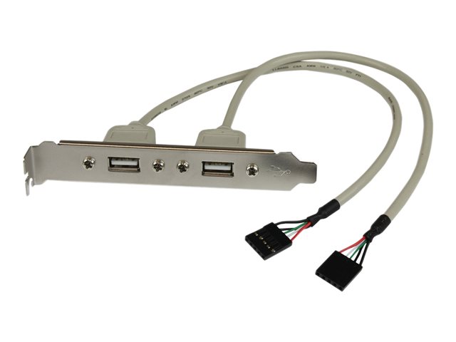 2 Port USB A Female Slot Plate Adapter