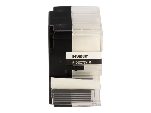 Panduit Turn-Tell - Vinyl - acrylic adhesive - 4.5 mil - white - 25.4 x 19.1 mm 175 label(s) (1 roll(s) x 175) labels