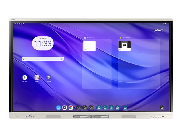 SMART Board MX255-V5 - 55\" Diagonal Class MX (V5) Pro Series with iQ LED-backlit LCD display - interactive - with built-in interactive whiteboard, touchscreen (multi touch), 6-microphone array, RFID NFC reader/writer CCID - Android - 4K UHD (2160p) 3