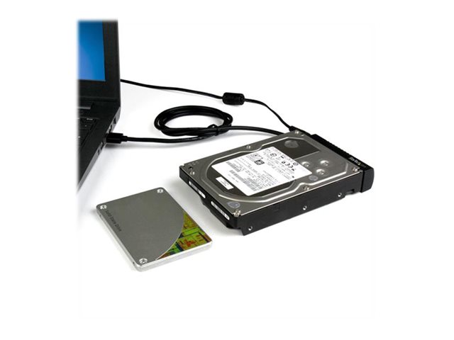 StarTech.com USB to SATA Adapter Cable - 2.5in and 3.5in Drives - USB 3.1 - 10Gbps - External Hard Drive Cable - Hard Drive Adapter Cable (USB312SAT3) - Storage controller - 2.5\", 3.5\" - SATA 6Gb/s - USB 3.1 (Gen 2) - black