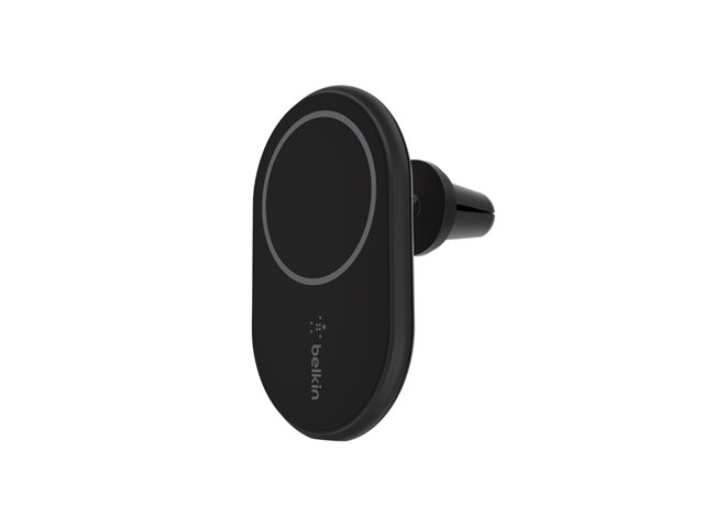Belkin BoostCharge - Car wireless charging holder + car power adapter - 10 Watt - black - for Apple iPhone 12, 12 mini, 12 Pro, 12 Pro Max, 13, 13 mini, 13 Pro, 13 Pro Max