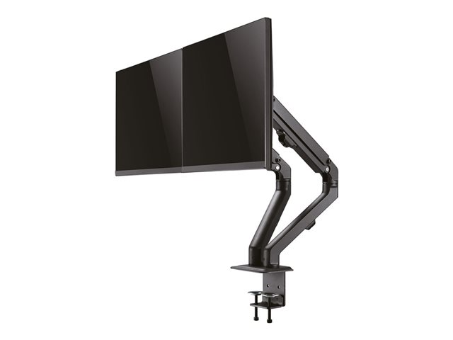 Neomounts FPMA-D650D - Mounting kit - full-motion - for 2 LCD displays - steel - black - screen size: 17\"-27\" - clamp mountable, grommet, desk-mountable