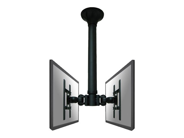 Neomounts FPMA-C200D - Bracket - full-motion - for 2 LCD displays - black - screen size: 10\"-40\" - ceiling mountable