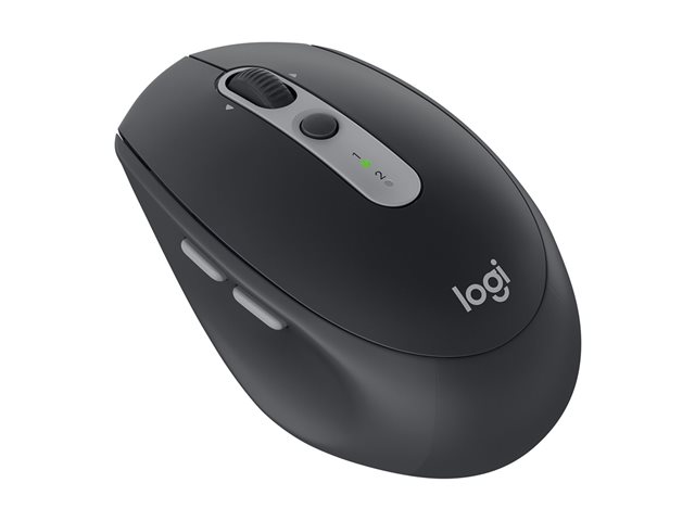 Logitech M590 Silent - Mouse - right-handed - optical - 7 buttons - wireless - Bluetooth, 2.4 GHz - USB wireless receiver - mid grey tonal